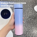 Blue-pink gradient pearlescent smart flask with real-time temperature display - 304 Stainless Steel Smart Series / Gradient Blue to Pink