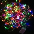 Multi-colored LED Christmas string lights with transparent wire and mode controller - 80L Colorful Light