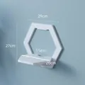 Étagère murale hexagonale blanche, décoration intérieure au design minimaliste - Hexagone / Blanc