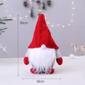 Christmas gnome doll with red knit hat and white beard, height 30cm and width 18cm - WZ20015-30 Small Male Gnome (30cm)