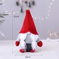 Luminous Christmas female gnome plush with red knit hat and braids in a festive setting - WZ20015-30 Small Female Gnome (30cm)