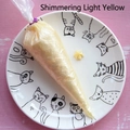 Pearly light yellow DIY cream glue squeezed in star shape for phone case decoration - 100 g / Pearlescent Light Yellow