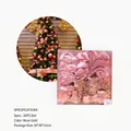 Set di decorazioni natalizie in oro rosa con 29 pezzi di palline e fiocchi assortiti - Set Oro Rosa Quadrato da 29 Pezzi