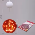 LED Christmas snowman hanging light with Merry Christmas candy cane motif and battery box - Christmas Together
