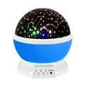 Blue and white starry sky projector night light with three functional control buttons - Blue Shell 12 Constellations-Regular 1W