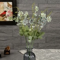 Artificial light green daisy bouquet with vintage floral stem for home decor - Green