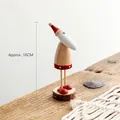 Minimalist wooden Santa Claus ornament, 18cm tall, with a red hat for Christmas decor - 18cm / Santa Head