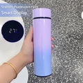 Smart 316 stainless steel vacuum flask with purple blue gradient and LED temperature display - 304 Stainless Steel Smart Series / Gradient Purple to Blue