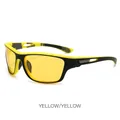 Polarisierte Sport-Radbrille mit gelbem Rahmen und gelben Gläsern für Damen und Herren - Gelber Rahmen Gelbe Gläser
