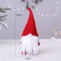 Christmas gnome plush doll with red braided hat and white beard, size 30cm x 14cm - WZ20022-30 Small Male Gnome (30cm)