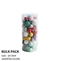 Assorted colorful Christmas balls in large 30x14cm cylinder pack for tree decor - 50pcs Large Bucket / Multicolor Mixed