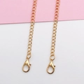 Golden crossbody metal chain strap for phone cases with lobster clasps for DIY accessories - 4.5mm Encrypted Chain Gold / 120cm