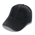 Berretto da baseball nero in finta pelliccia da donna con calda texture per l'inverno - 56-60cm Regolabile / Nero