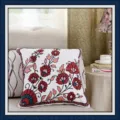 Pastoral floral embroidered throw pillow cover, ethnic towel embroidery cushion for sofa decor. - 45*45 (No Core) / Sunflower