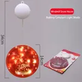 LED Christmas suction cup light with windmill snow house pattern and warm glow - Windmill Snow House / Warm White