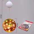 LED Christmas suction cup hanging light with Santa pattern for holiday window decor - Smoking Santa Claus