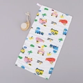 Soft six-layer cotton gauze baby towel featuring colorful cartoon car prints - Car Home