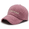 Berretto da baseball in lana di agnello rosa con ricamo Lifeguard per l'inverno - Regolabile / Viola