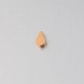 Polished golden stainless steel water drop pendant with 2mm hole for DIY jewelry - 2mm Hole / Rose Gold