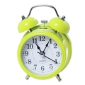Sveglia vintage a doppia campana in metallo verde con movimento al quarzo - Verde