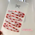 Set di 4 fermagli per capelli rosa con simpatica stampa anguria su metallo laccato - Anguria Rosa