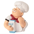 Cartoon Koch Netzkabel Halter aus Harz mit Milchkarton Design für die Küche - Milch-Stil