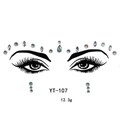 Gros plan sur les strass YT-107 irisés avec des cristaux acryliques colorés pour le visage - Style YT-107