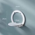 Étagère ronde blanche murale pour chat 29cm pour décoration intérieure moderne - Rond / Blanc