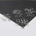 Verzilverde open buigringen in diverse diameters voor DIY-sieraden en montages - 0,5x3mm (Echt Wit Goud) 20 Stuks