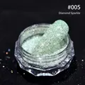 Glittering light green nail art diamond powder #005 with fine sparkling particles - Broken Diamond Powder #5 (Green)
