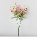 Artificial pink and rose red daisy bouquet with long green stems for home decoration - Pink
