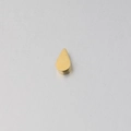 Macro shot of mirror-polished gold teardrop pendant with a 2mm hole for DIY jewelry - 2mm Hole / Gold