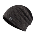 Close-up of chenille knit beanie showing textured checkered pattern and fleece lining - Adjustable / Coffee (Roaring Bear Patch)