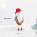Weihnachtswichtel mit roter Strickmütze und weißem Bart, ca. 20 cm x 9 cm groß - Weihnachtsmann