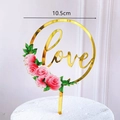 Round Love Topper