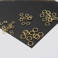 Verschillende maten 18K vergulde koperen buigringen voor doe-het-zelf sieraden - 0,5x3mm (18K Echt Goud) 20 Stuks