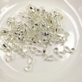 Enganches para colgantes de plata S925, conectores pulidos para creación de joyas - Plateado