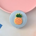 Mini cinta métrica azul con diseño de piña amarilla para medidas corporales portátiles - Piña