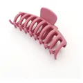 Matte bean paste red large shark hair claw clip with strong grip for styling - Bean Paste Red