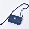 Donkerblauwe canvas mini crossbody telefoontas met verstelbare riem en ster-logo - Donkerblauw Crossbody