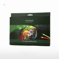 JOYWISH 72-color professional oil-based colored pencil set in dark green parrot box - 72 Colors Paper Box Set