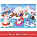 30-piece wooden jigsaw puzzle for children featuring polar adventure and arctic animals - Polar Adventure (3013)
