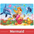 Wooden 30-piece mermaid puzzle with colorful dolphins and sea creatures for kids - Mermaid (3004)