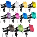Set of 11 universal photography lighting color gels for DS300 studio flash strobes - 30cm 11-Color Gels