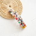 Elegant multi-color mosaic acetate hair clip with spring barrette for women - Acetate Colorful Mosaic