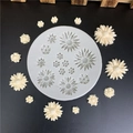 Gänseblümchen Silikonform mit mehreren Blütengrößen für DIY Tortendekorationen - Mini Gänseblümchen Form / Grau