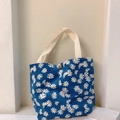 Handbag Style Corduroy Blue Daisy