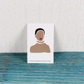 Cartes de boucles d'oreilles minimalistes avec portraits de femmes sur carton - Style ZK167 / 100 Pcs/Paquet