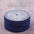 Navy blue 2mm pineapple cord spool for DIY jewelry and handmade necklace crafting - Navy Blue
