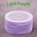 Spool of light purple 2mm pineapple cord for DIY jewelry and pendant necklace making - Light Purple